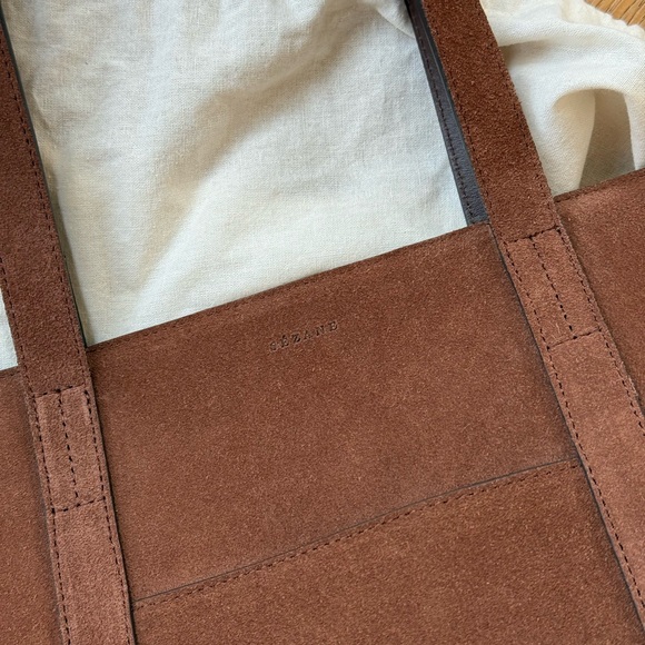 Sezane GABIN BAG Chocolate Suede - Picture 4 of 8